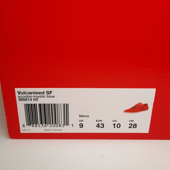 NEW Puma Mens Vulcanised SF Ferrari Sneakers Shoes DEEP RED - Picture 4 of 9